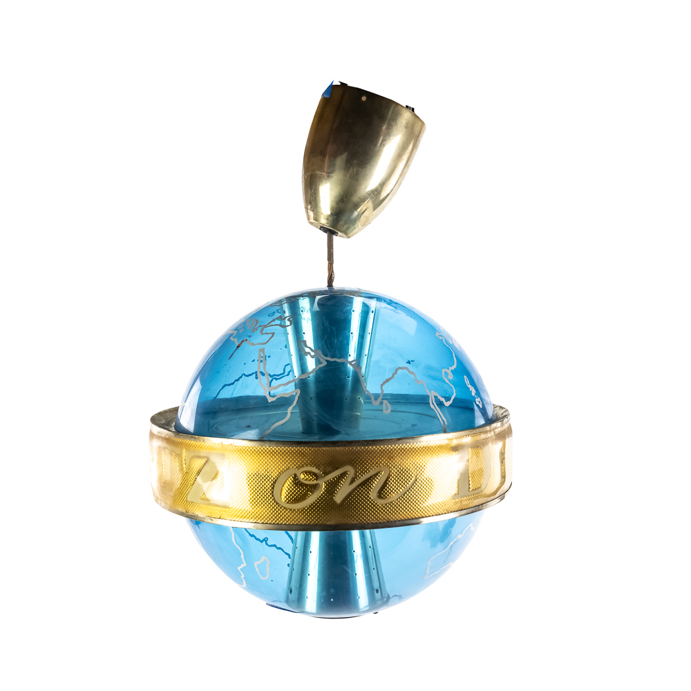 Vintage Schlitz Beer Rotating Lighted Globe Sign