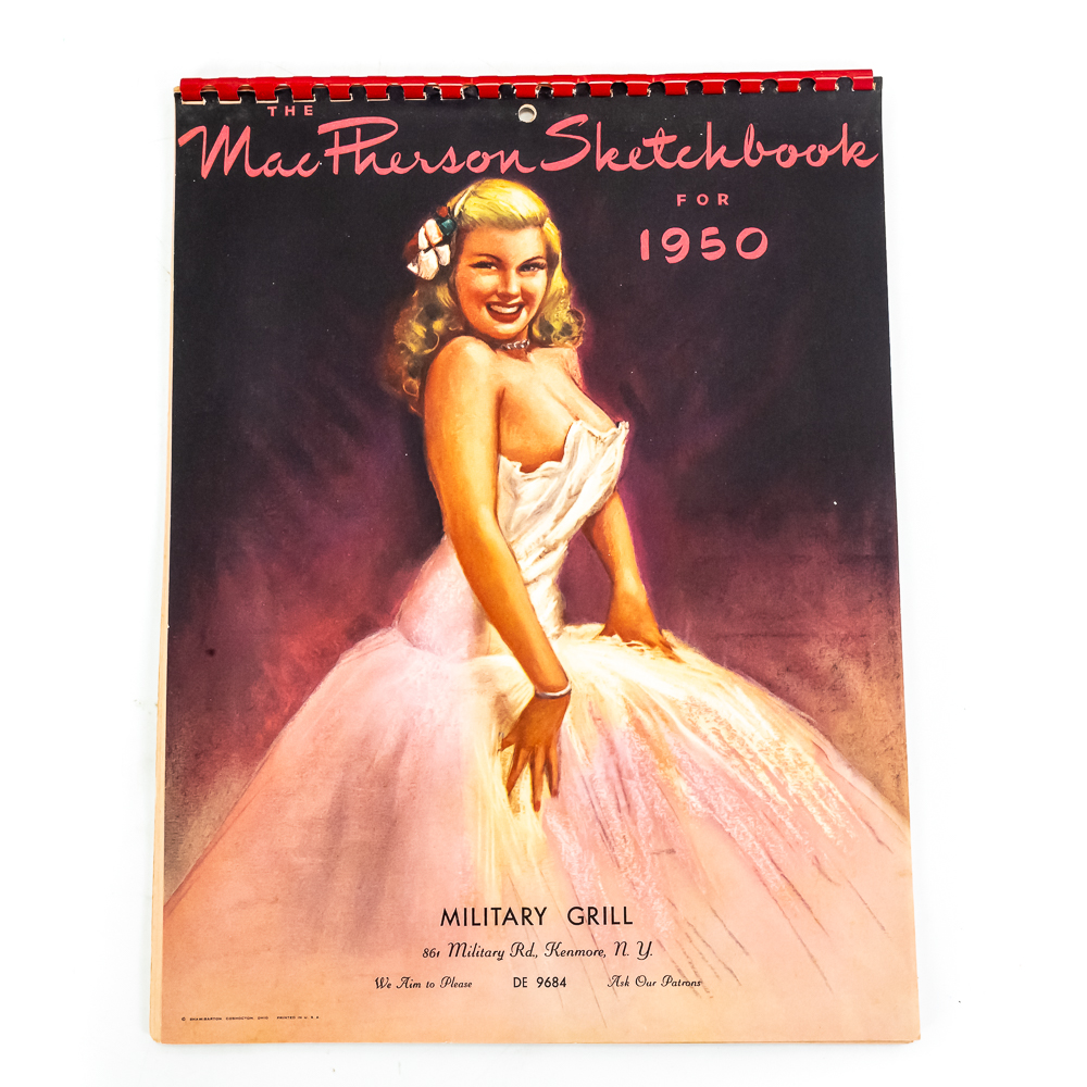 Vintage MacPherson Pin-Up Calendars 1950,1951,1953