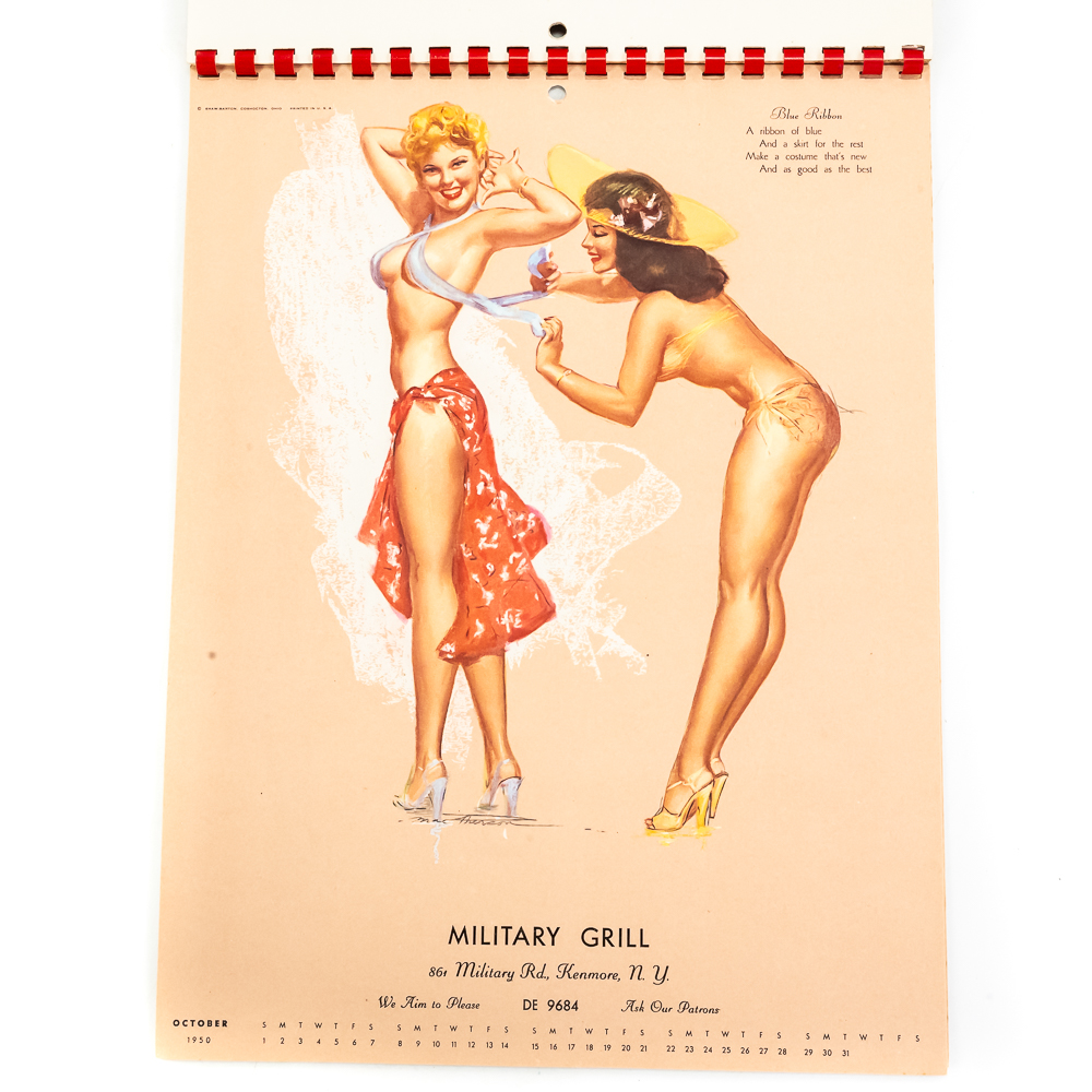 Vintage MacPherson Pin-Up Calendars 1950,1951,1953