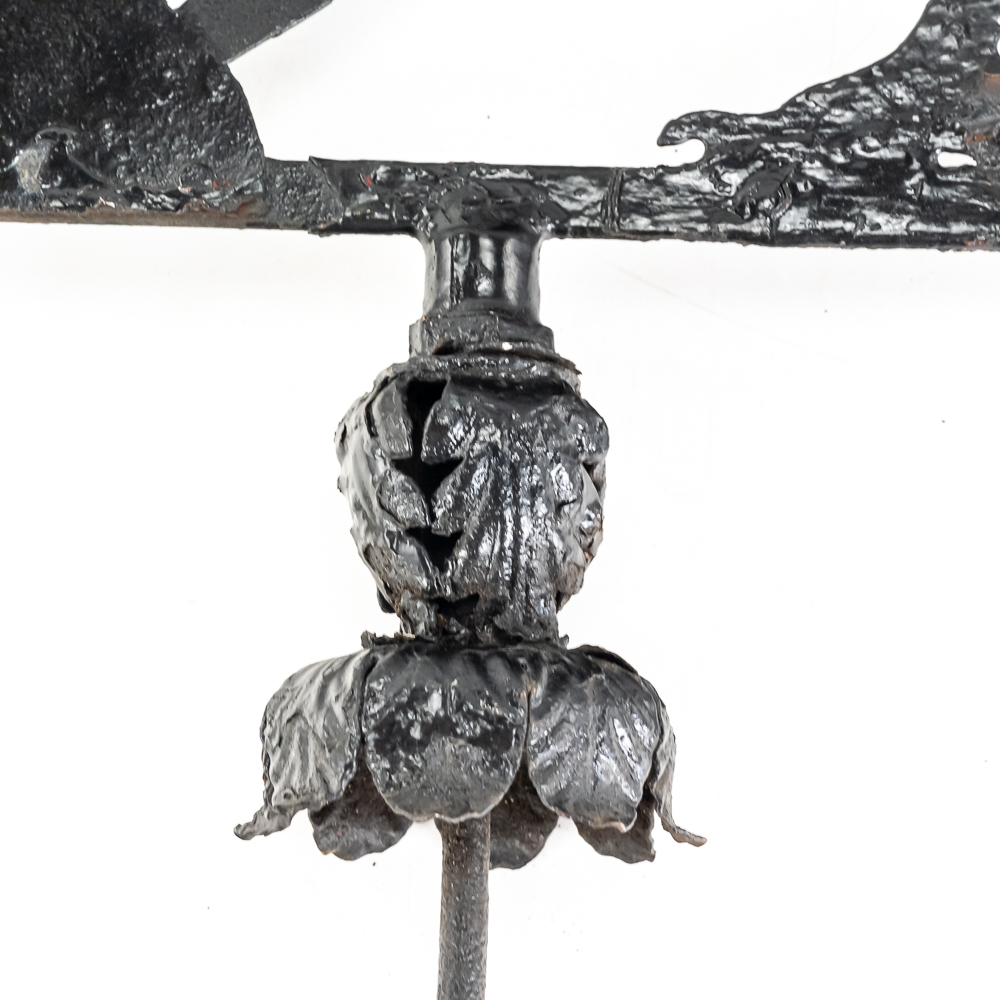 American Folk Art Sheet Metal Rooster Weathervane