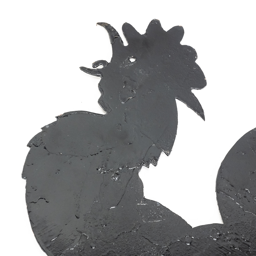 American Folk Art Sheet Metal Rooster Weathervane