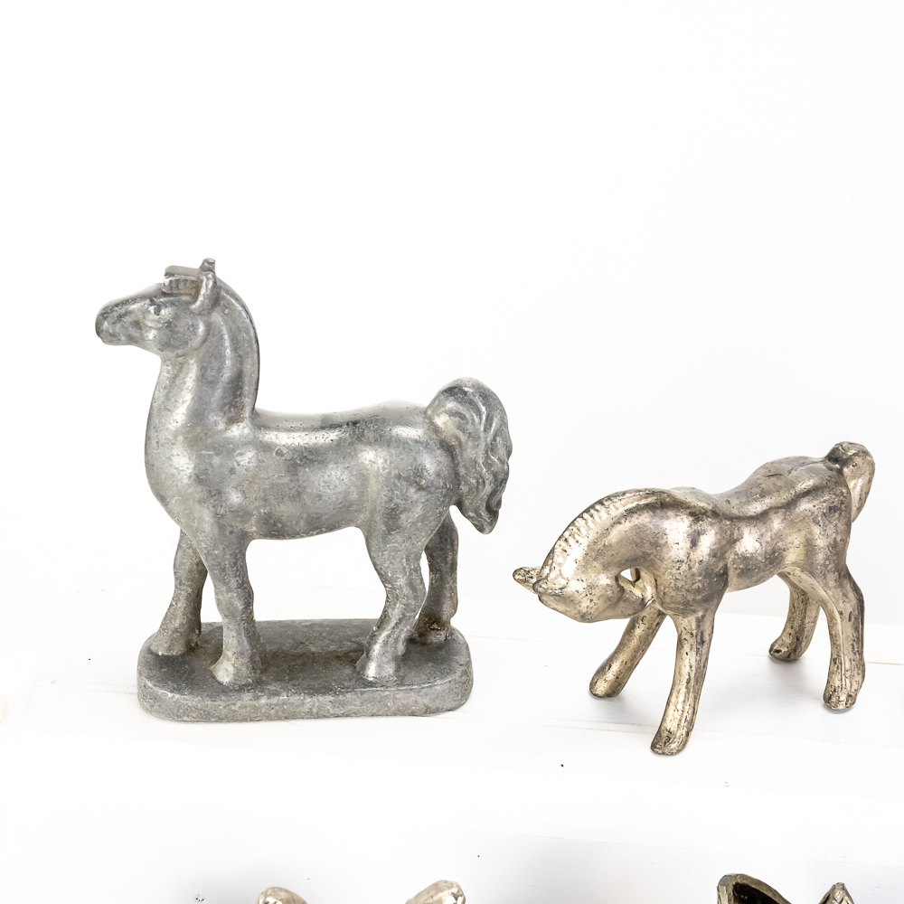 (18) Variety of Cast Metal Animal Figurines