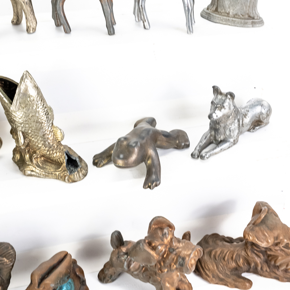 (18) Variety of Cast Metal Animal Figurines