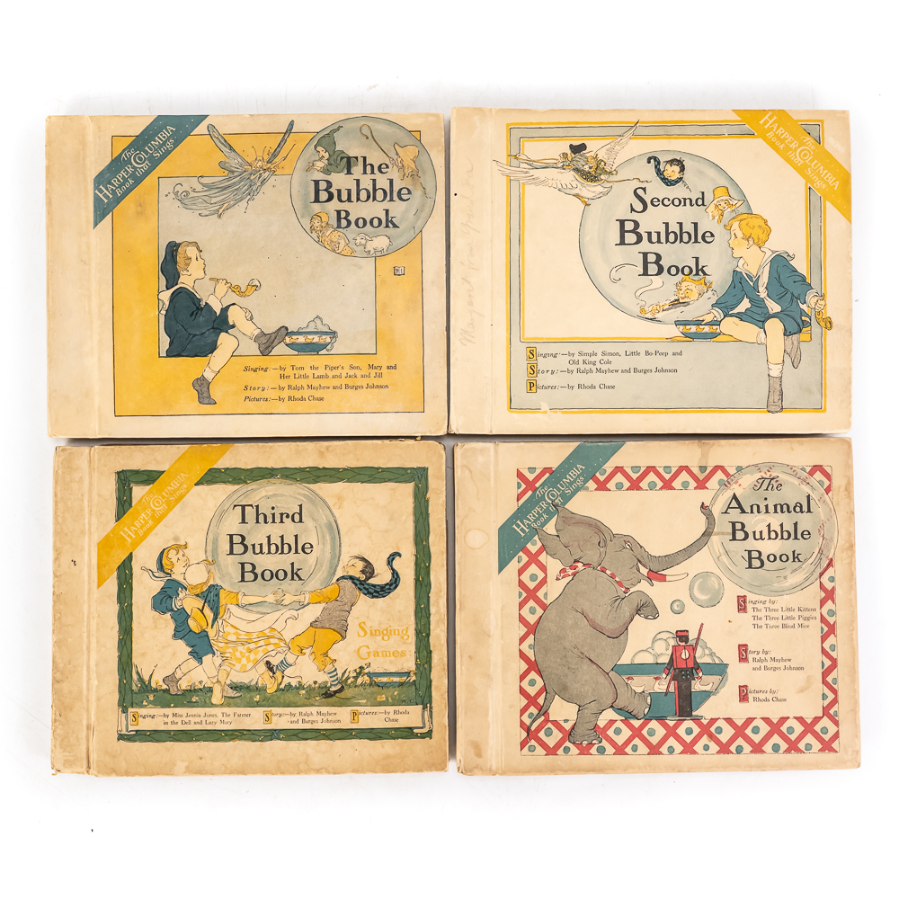 (12) Antique Bubble Books Complete Series 1-12