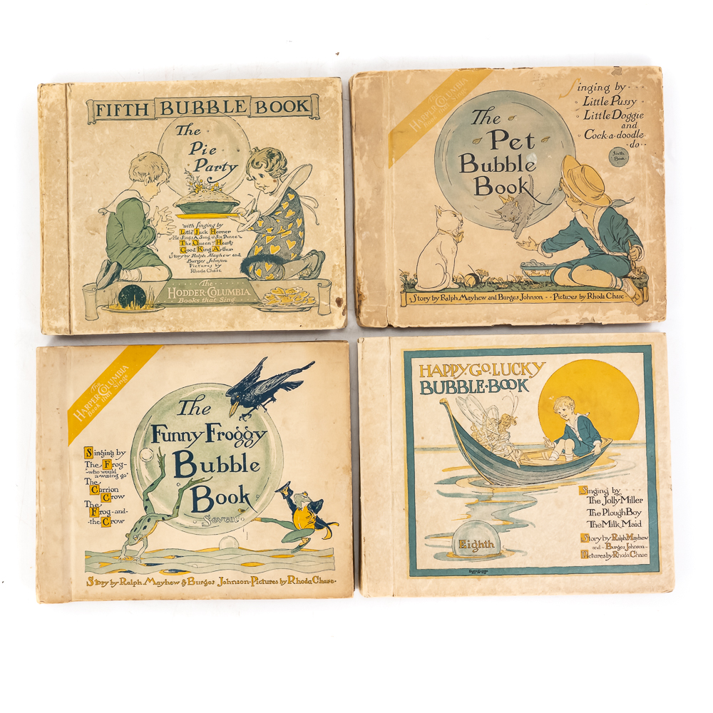 (12) Antique Bubble Books Complete Series 1-12
