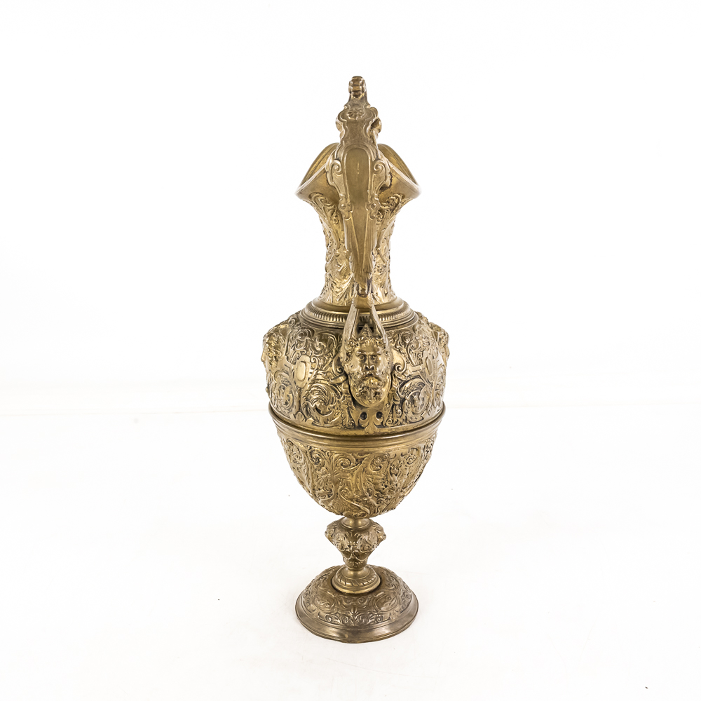 French Renaissance Revival Brass Ewer