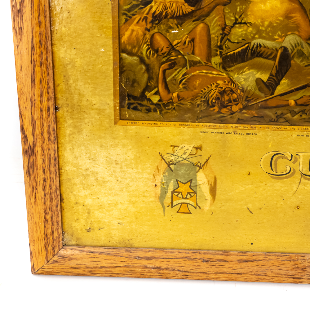 Anheuser-Busch "Custer's Last Fight" Ad Sign
