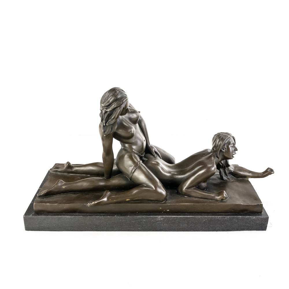"Two Lovers" Mavchi Erotic Bronze Sculpture