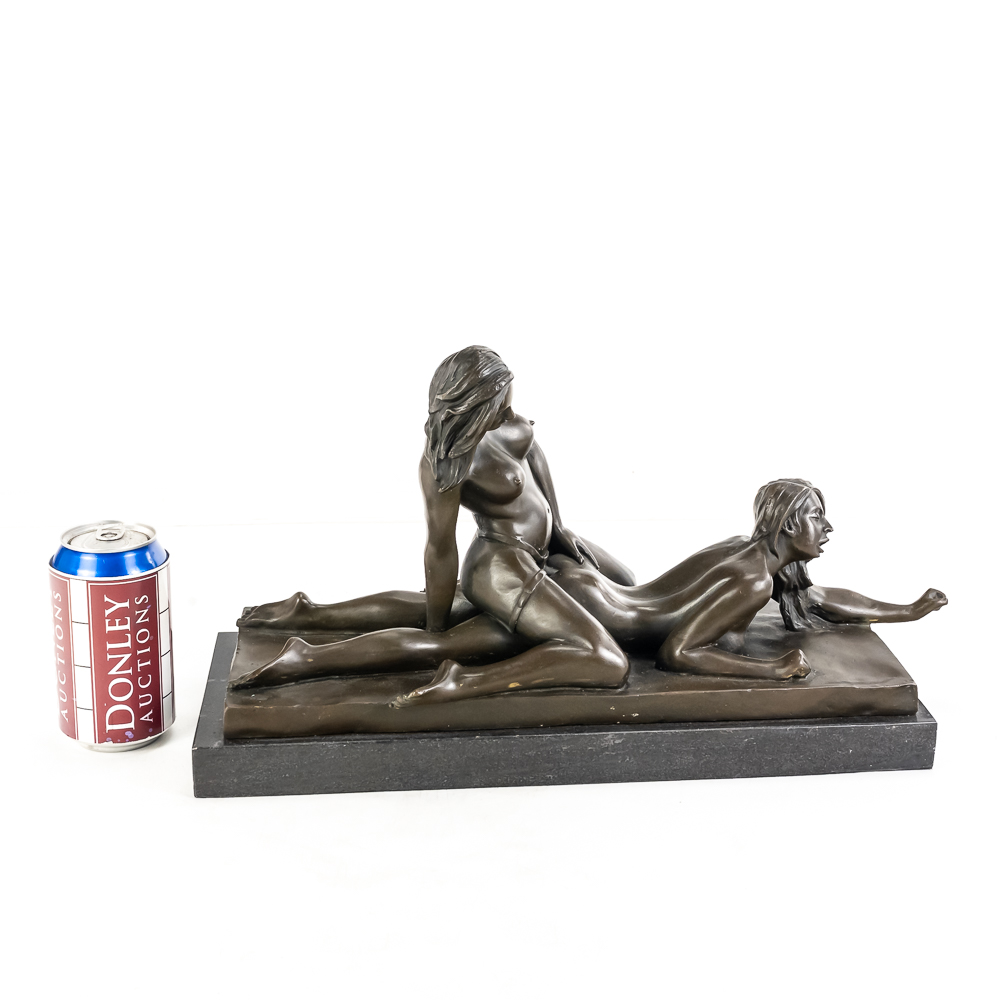 "Two Lovers" Mavchi Erotic Bronze Sculpture