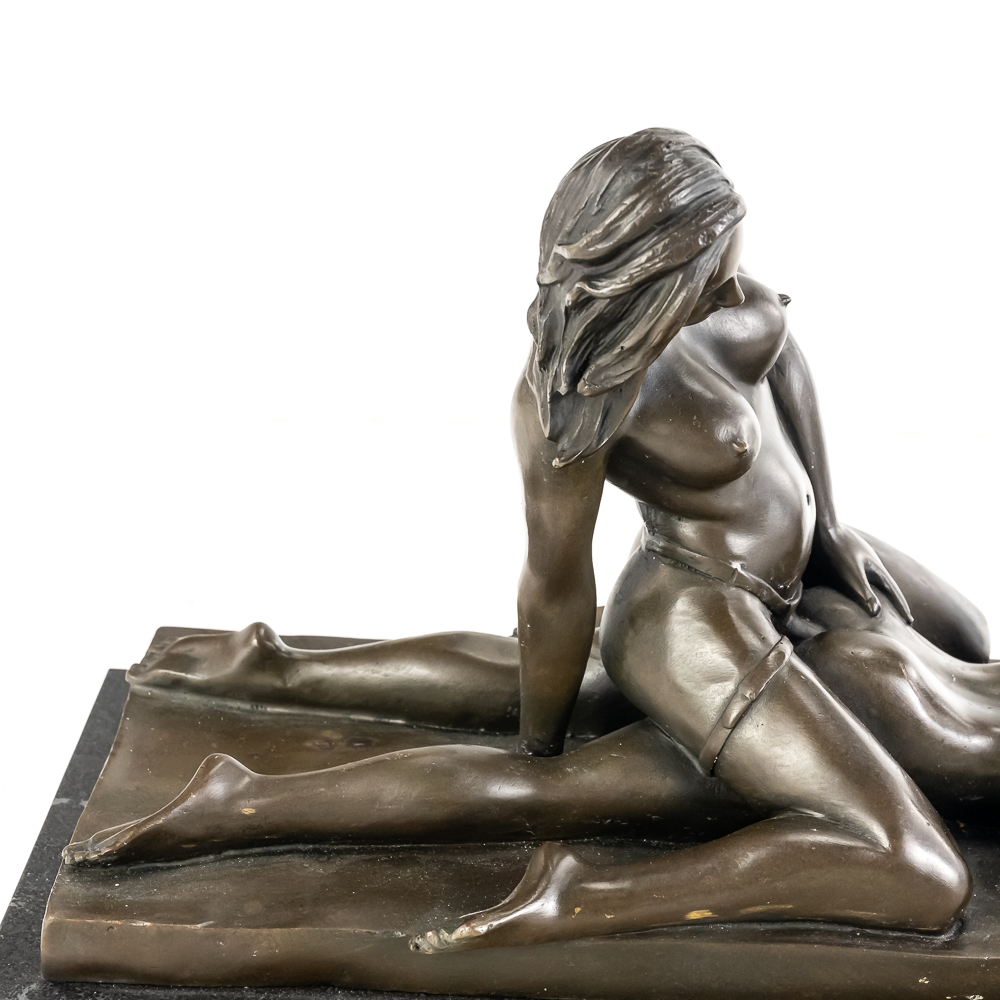 "Two Lovers" Mavchi Erotic Bronze Sculpture