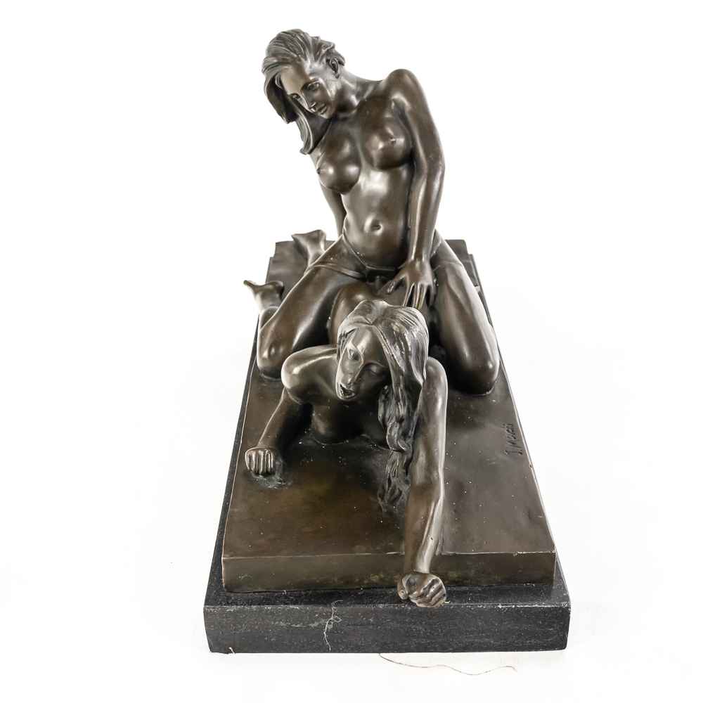 "Two Lovers" Mavchi Erotic Bronze Sculpture