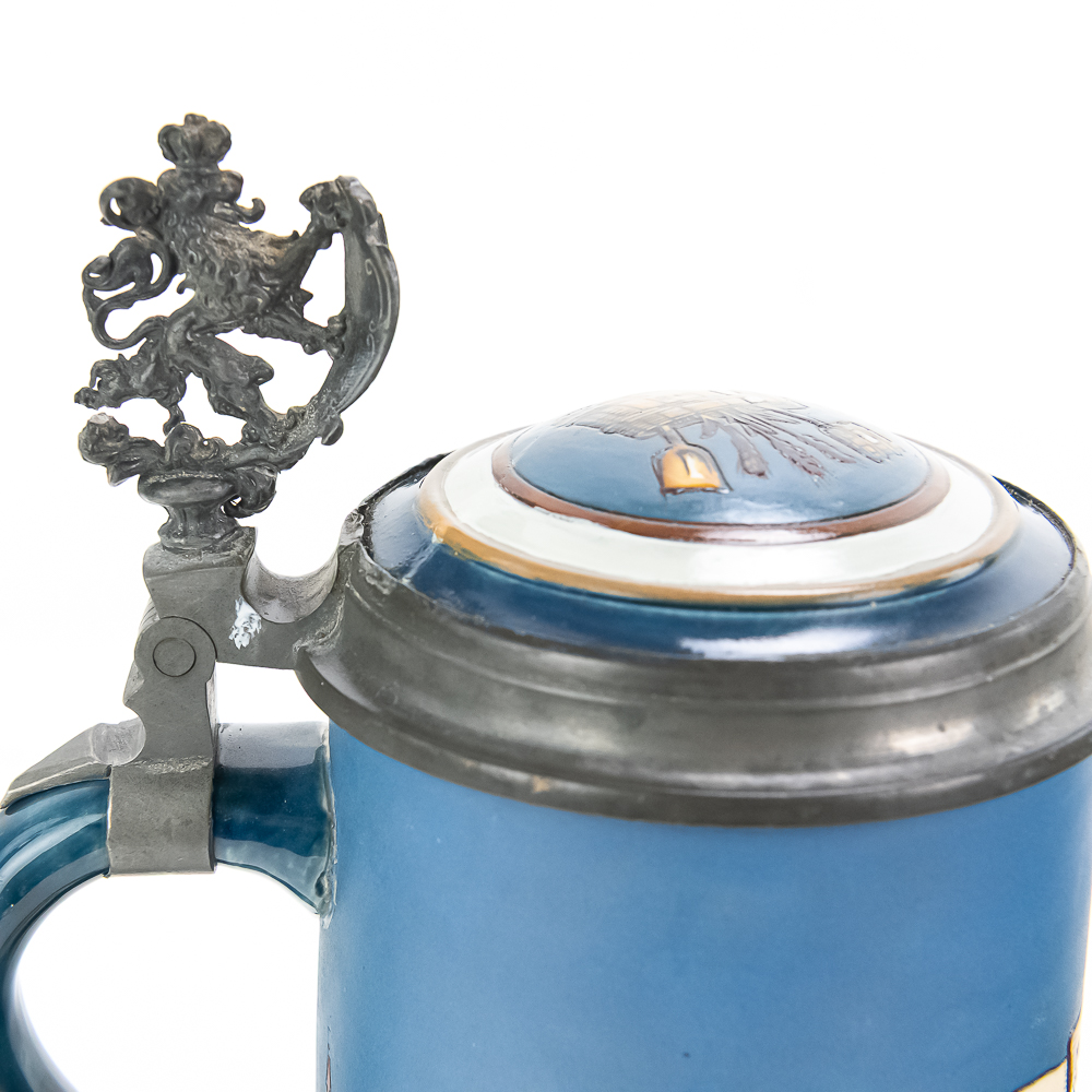 2 Antique Mettlach German Steins
