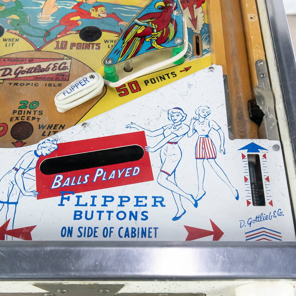 1962 Gottlieb "Tropic Isle" Pinball Machine