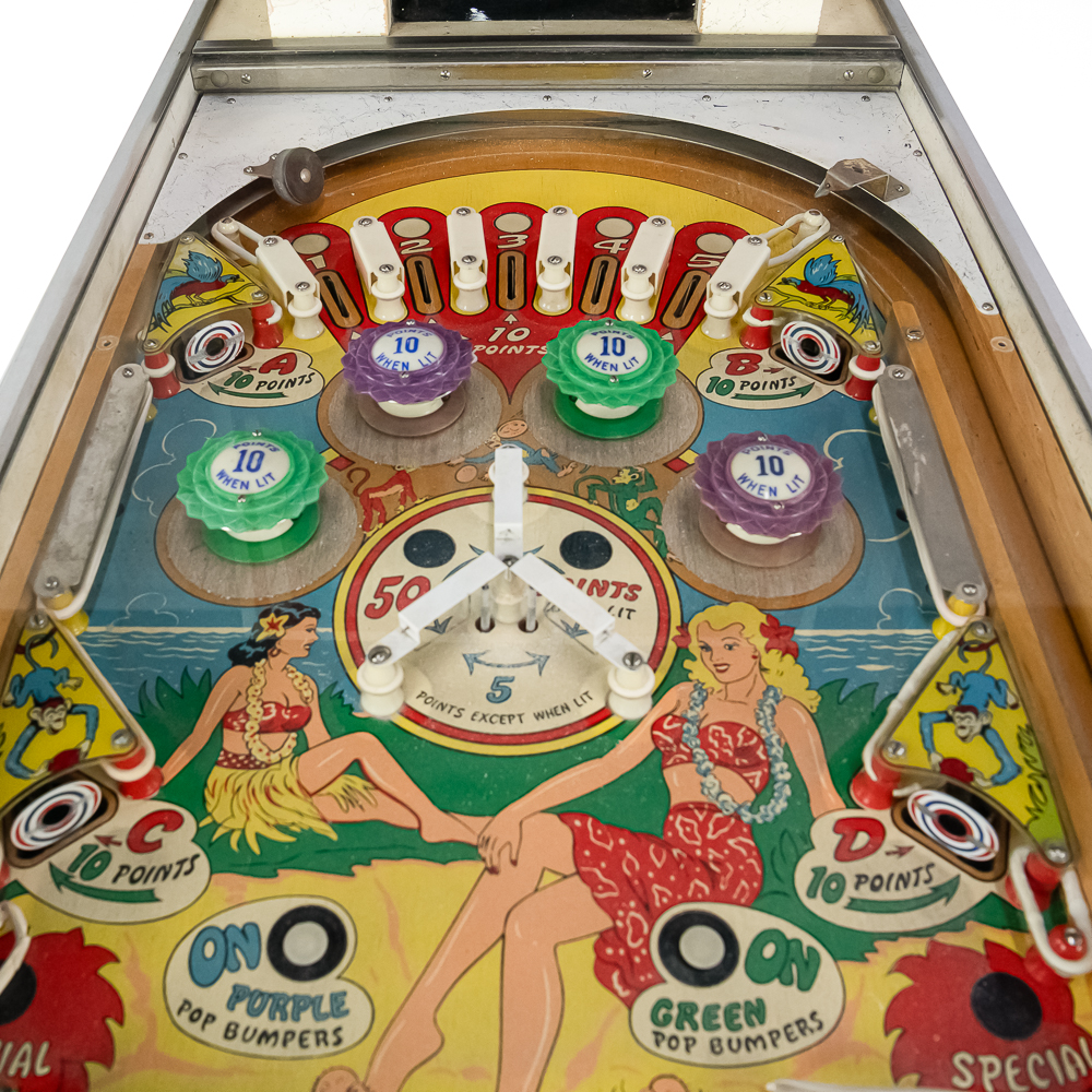 1962 Gottlieb "Tropic Isle" Pinball Machine