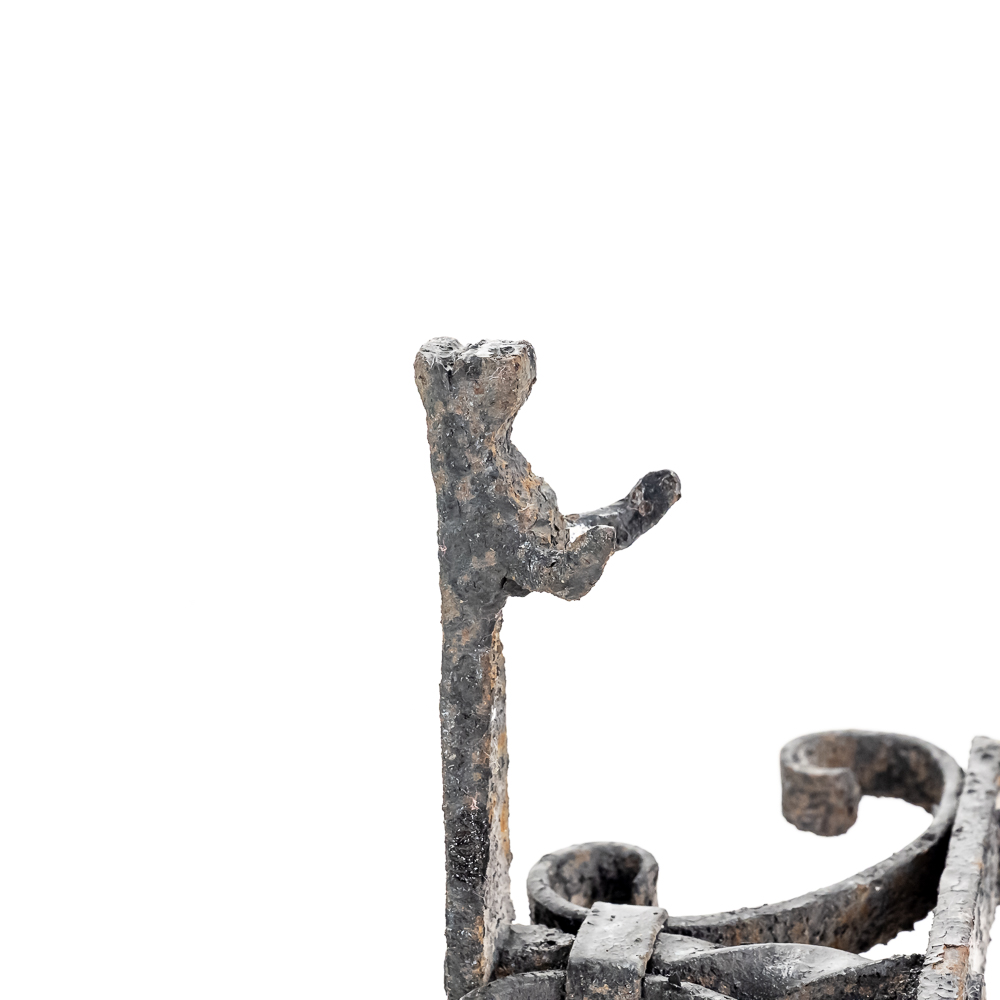 Antique Wrought Iron Pull-Chain Door Bell