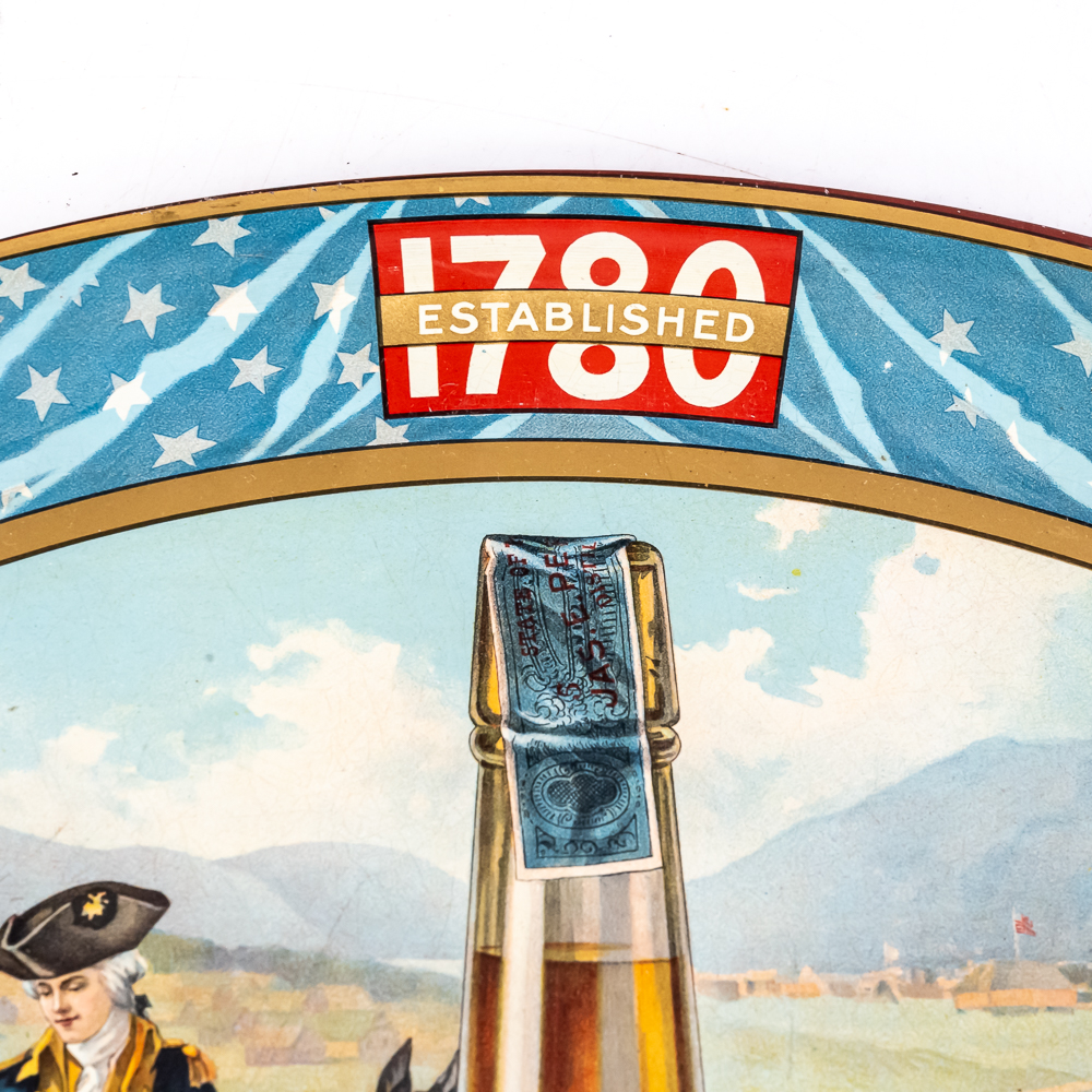 Authentic Old Pepper Whiskey Advertising Tray