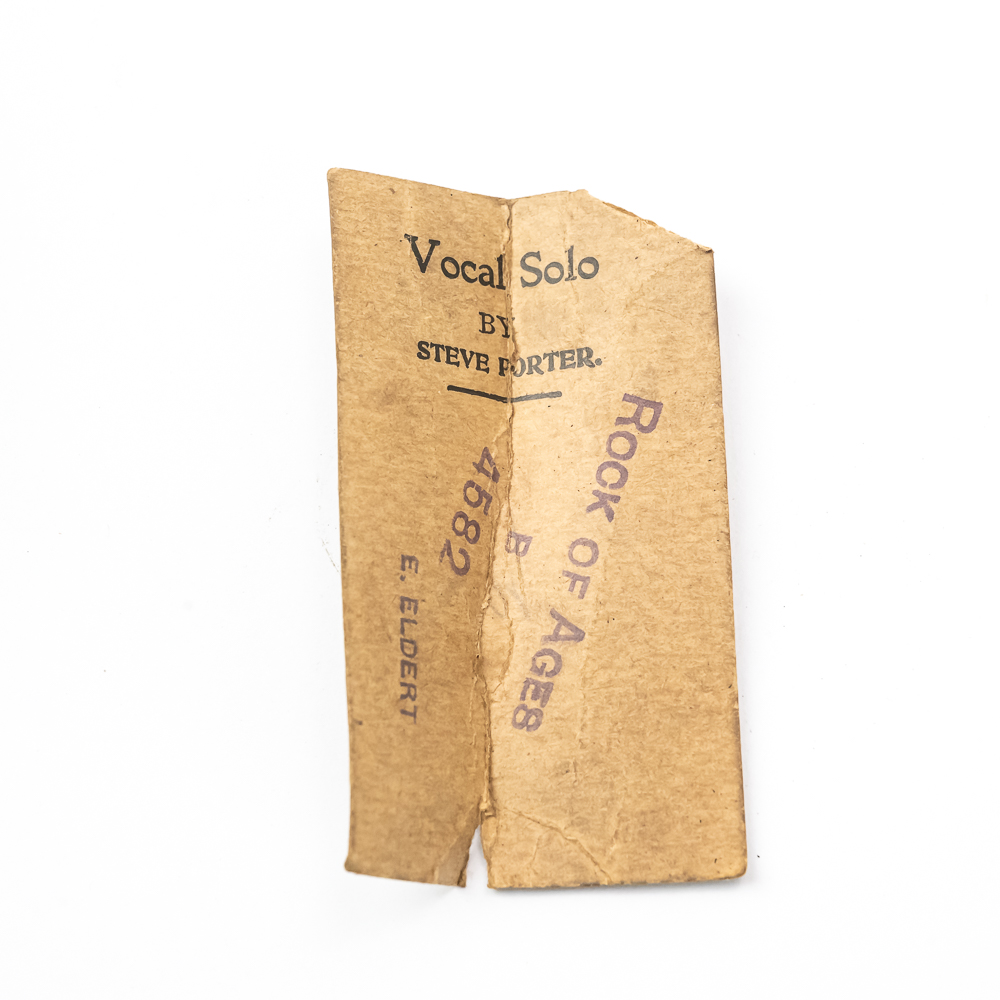 Brown Wax Cylinder "Rock of Ages"