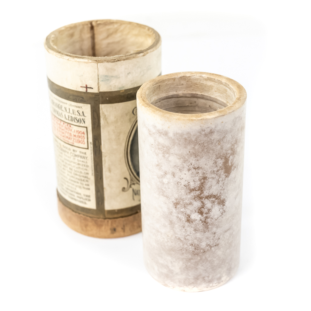 Brown Wax Cylinder Piano/Palms/Kitty