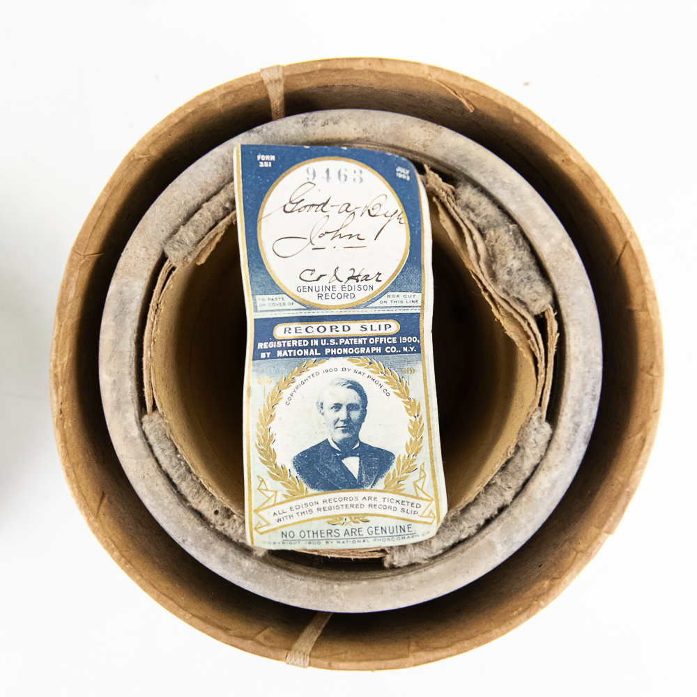 5 Edison Brown Wax Concert Cylinder Records