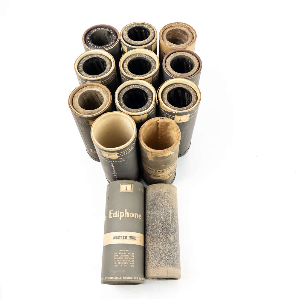 Antique Edison Ediphone Master Wax Cylinders