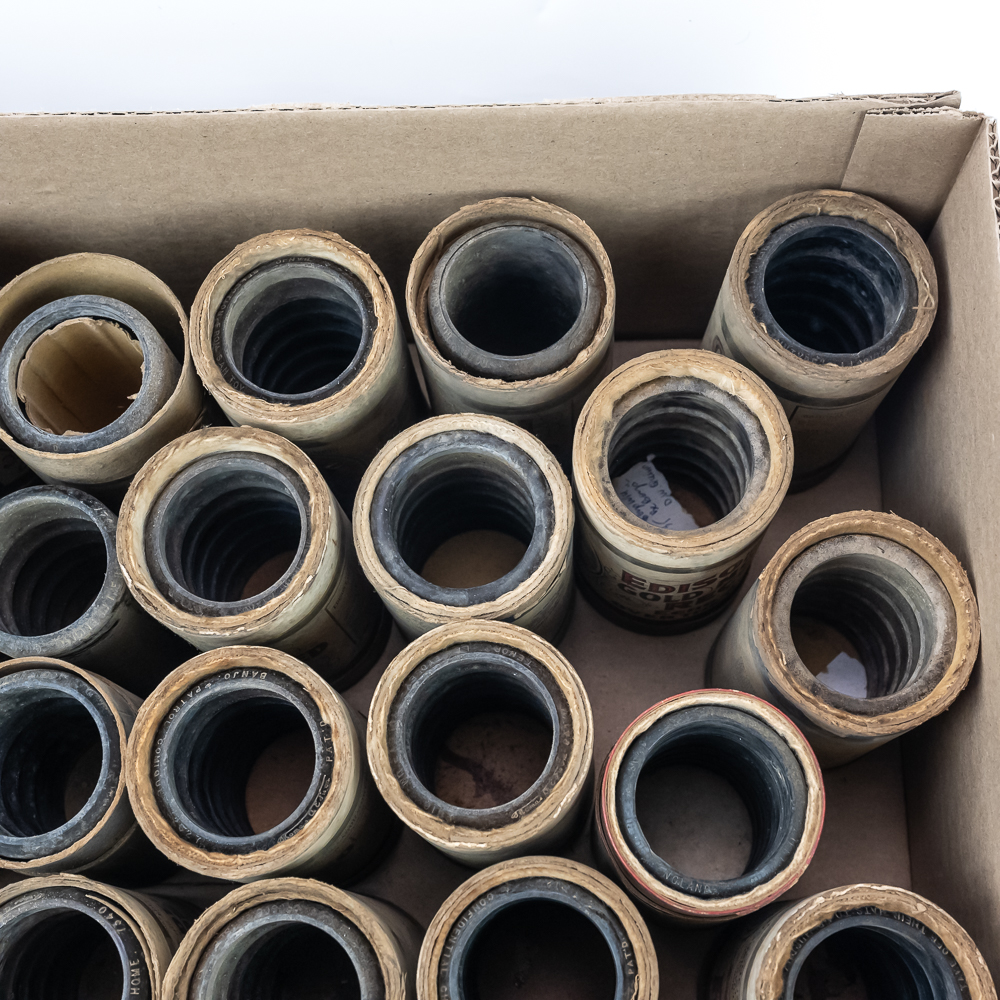 42 Edison Wax Cylinder Records