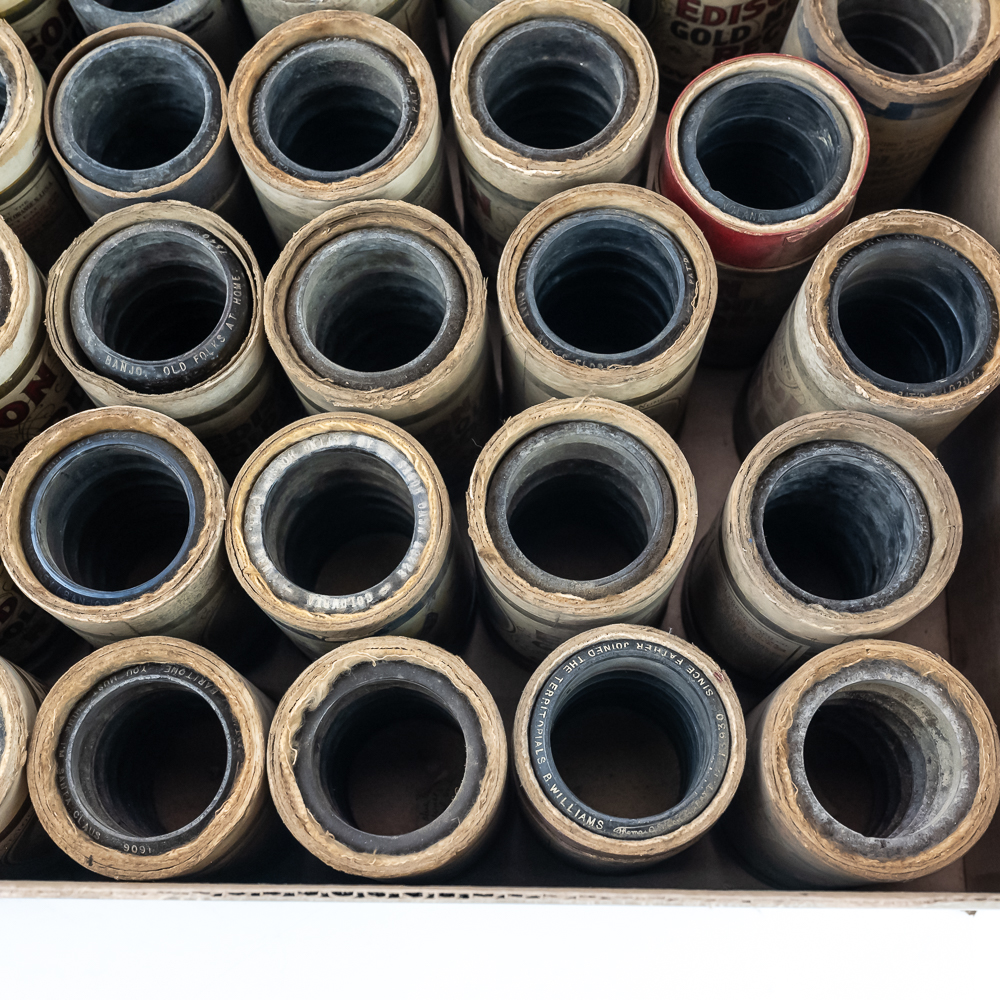 42 Edison Wax Cylinder Records