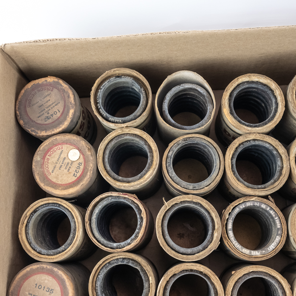 42 Edison Wax Cylinder Records
