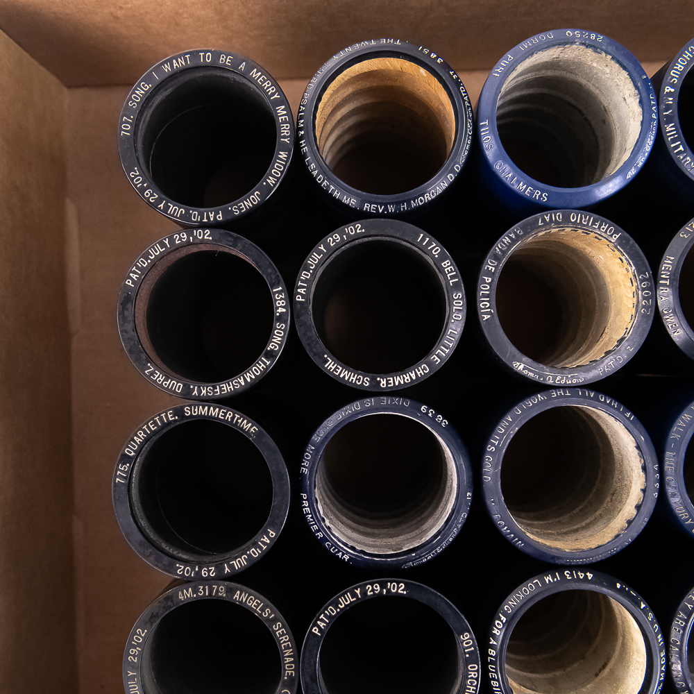 50 Edison Blue Amberol Phonograph Cylinders