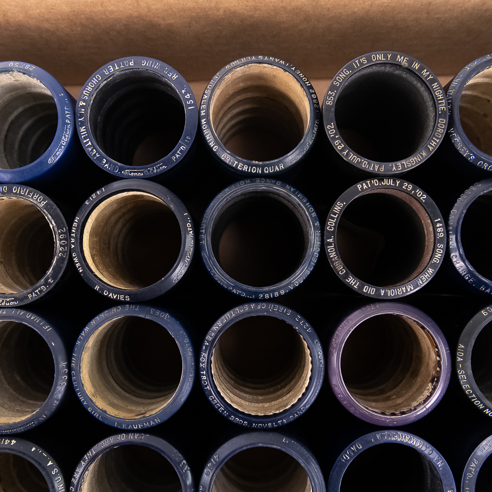 50 Edison Blue Amberol Phonograph Cylinders
