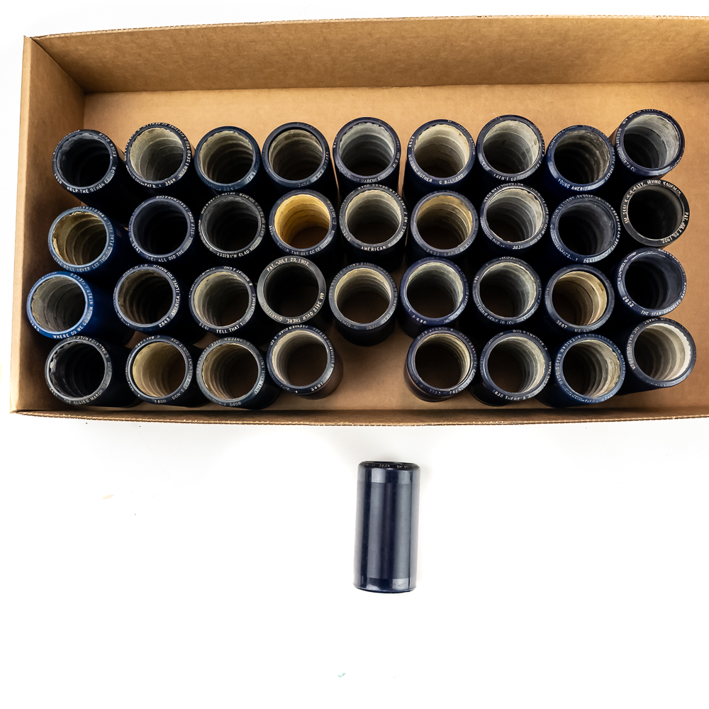36 WWI Edison Blue Amberol Cylinders