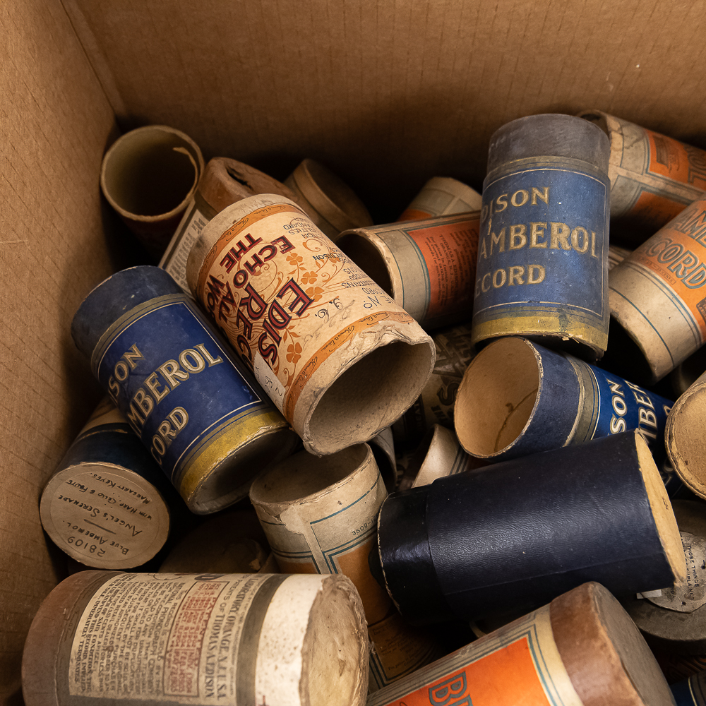 Vintage Phonograph Cylinder Tubes Lot