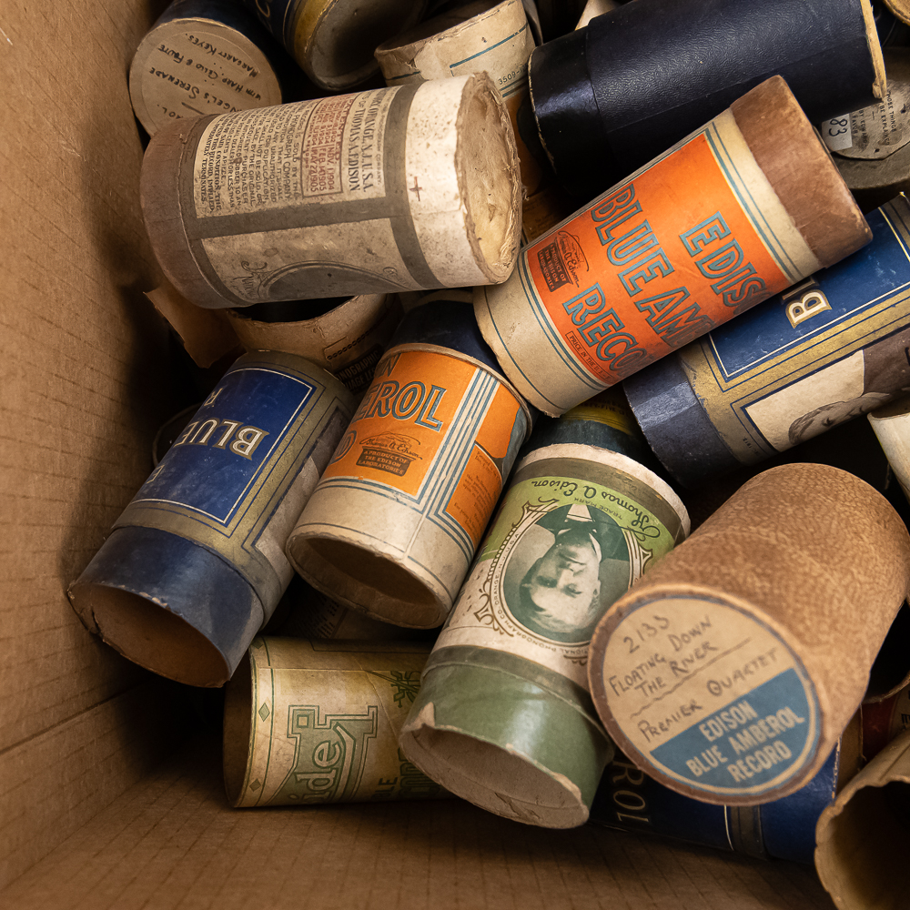Vintage Phonograph Cylinder Tubes Lot