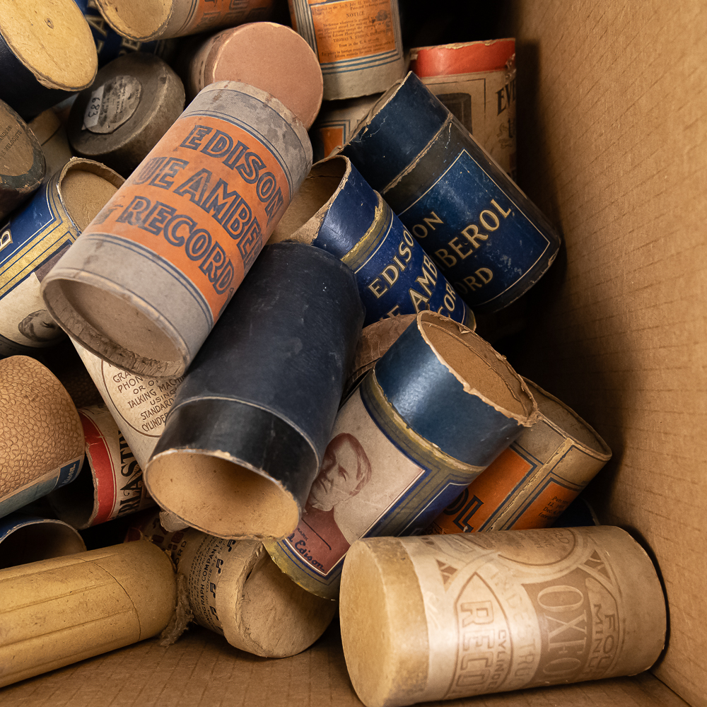 Vintage Phonograph Cylinder Tubes Lot