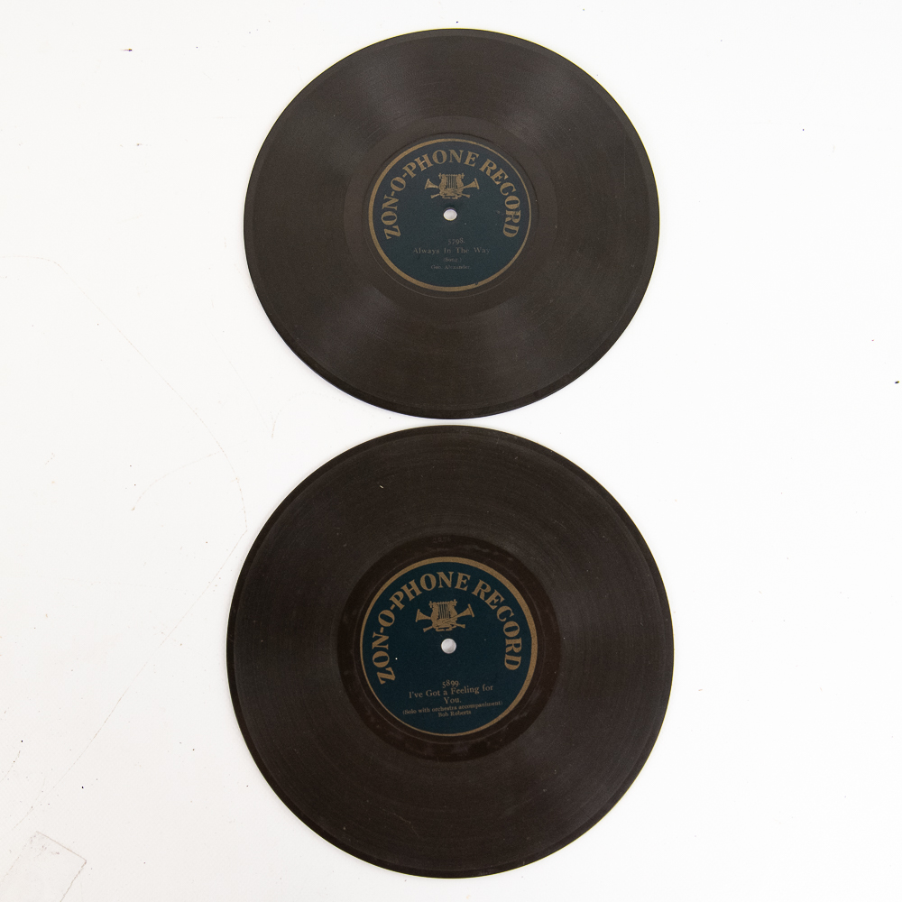 2 1903 Zon-O-Phone 9-Inch Records