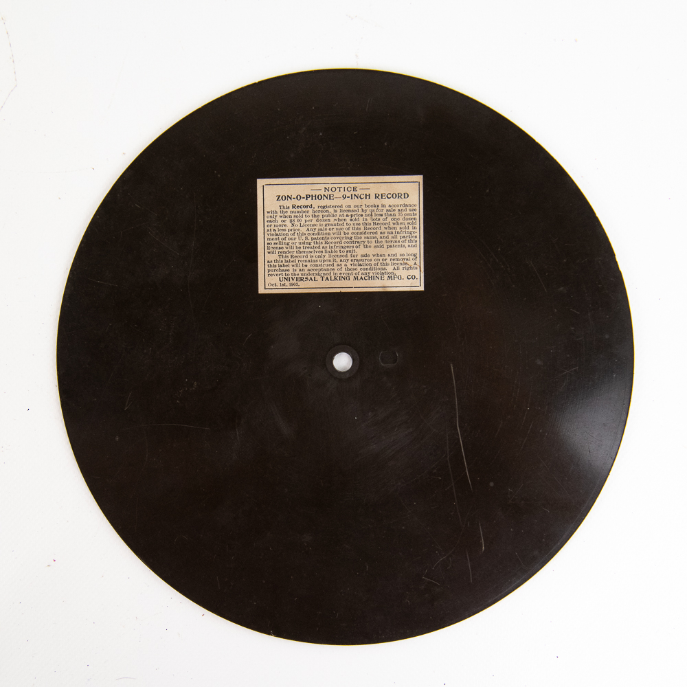 2 1903 Zon-O-Phone 9-Inch Records