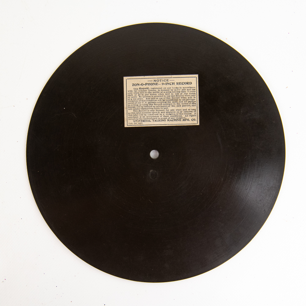 2 1903 Zon-O-Phone 9-Inch Records
