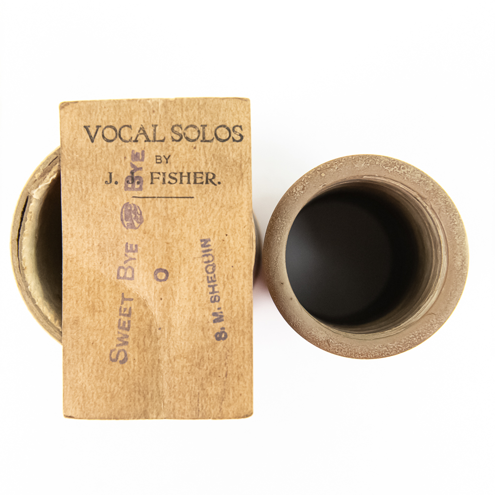 Four Brown Wax Phonograph Cylinders