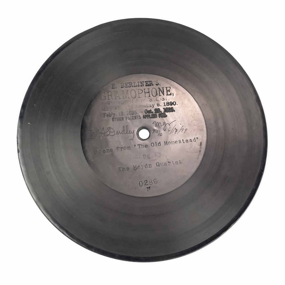 1899 Berliner 7" Gramophone Disc 0286 N
