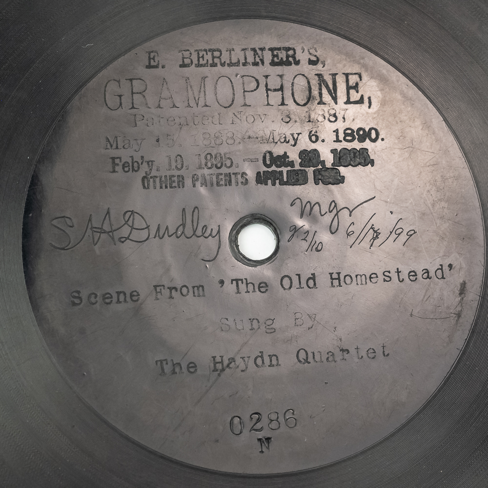 1899 Berliner 7" Gramophone Disc 0286 N