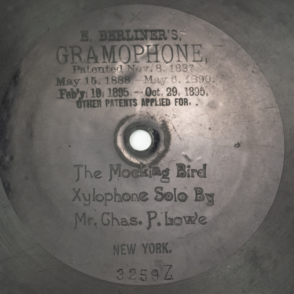 7" 1895 Berliner Gramophone Record #3259 Z