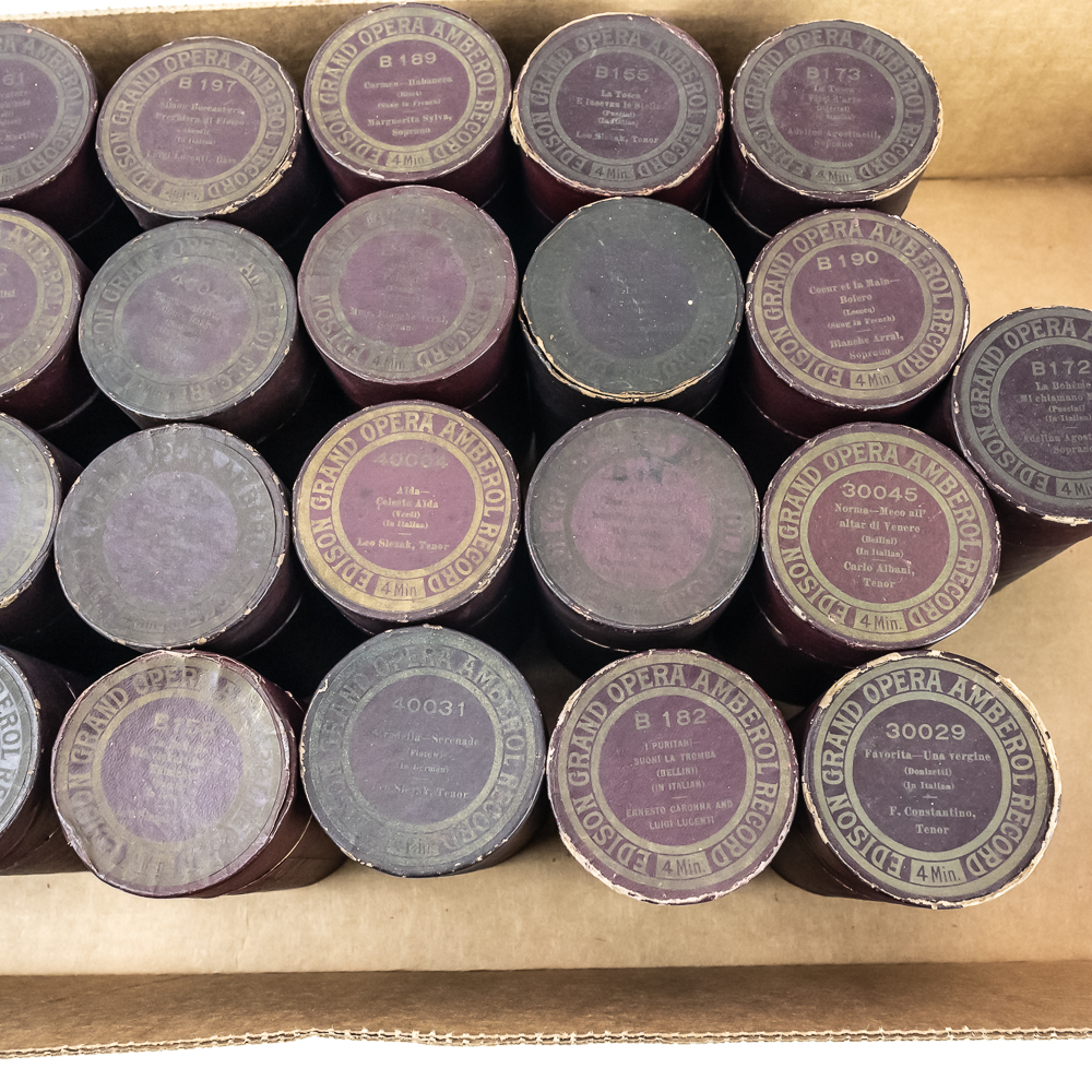 29 Edison Grand Opera Cylinder Records