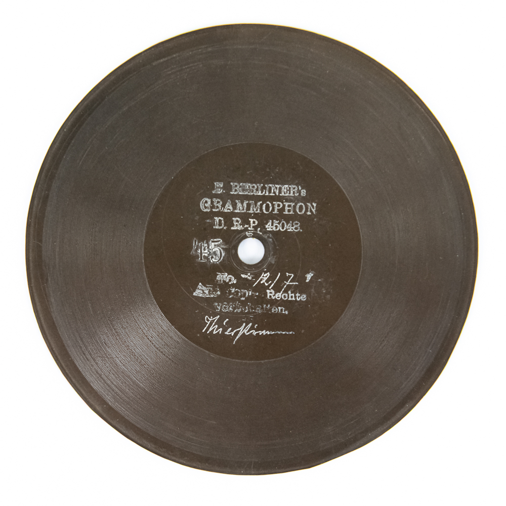 Berliner 5" Kämmer Reinhardt Disc Record