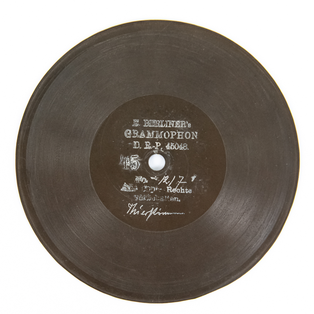 Berliner 5" Kämmer Reinhardt Disc Record