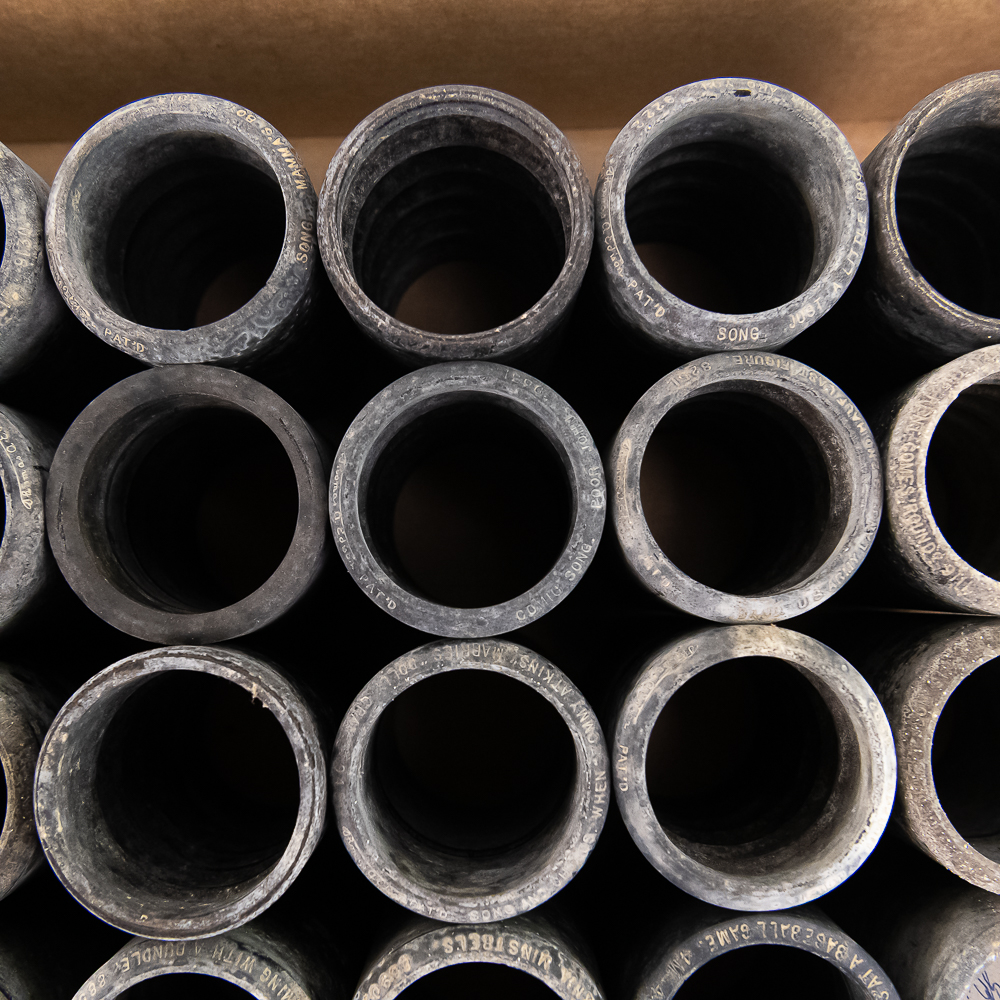 50 Black Wax Cylinders-Minstrel, Baseball & More