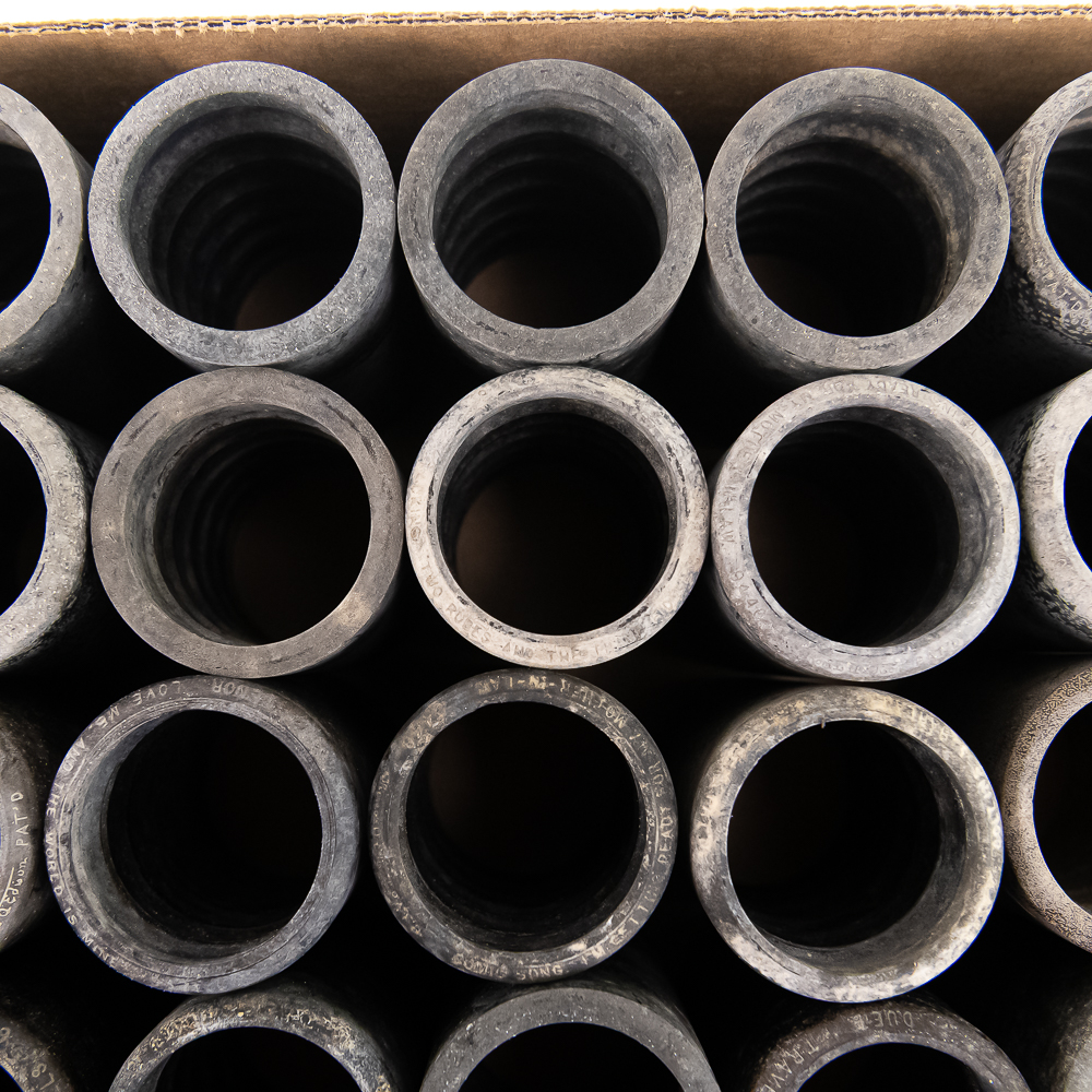 Lot of 50 Edison Black Wax Cylinders