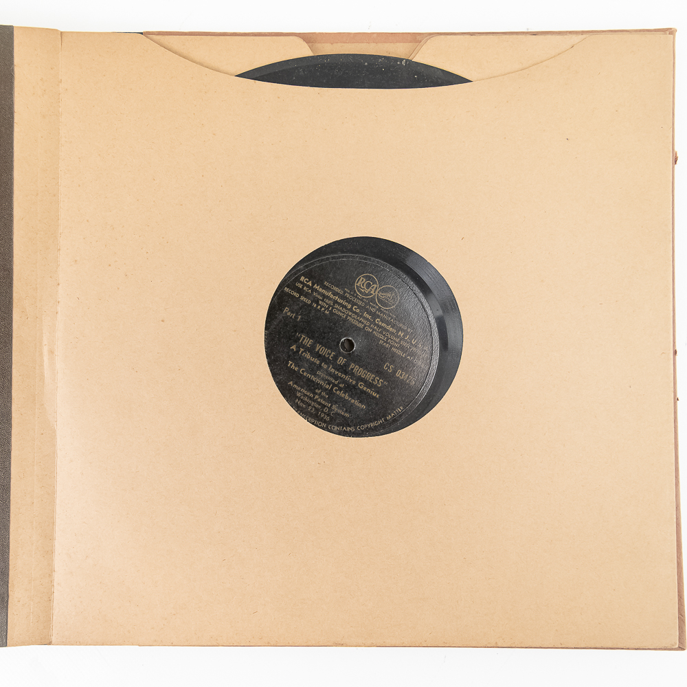 1936 Voice of Progress RCA Record Set