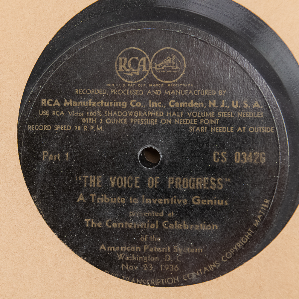 1936 Voice of Progress RCA Record Set