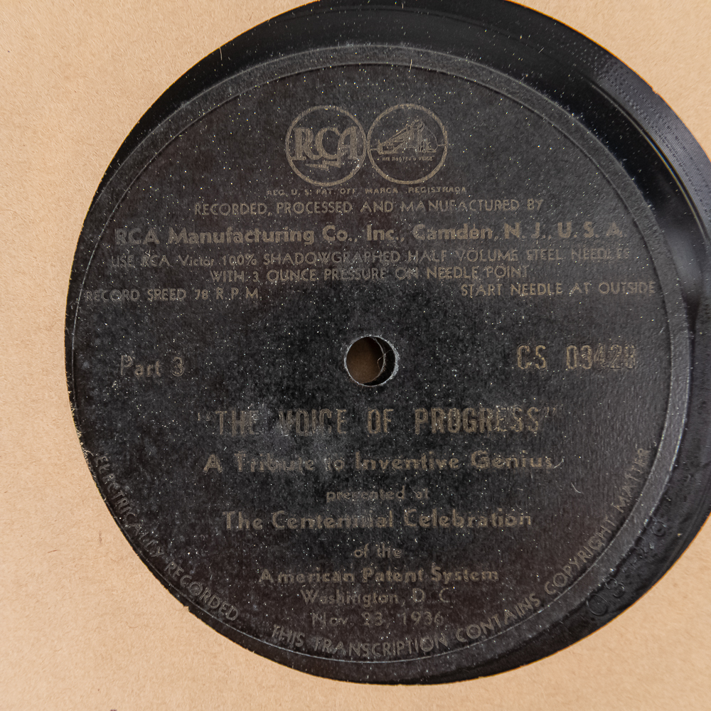 1936 Voice of Progress RCA Record Set