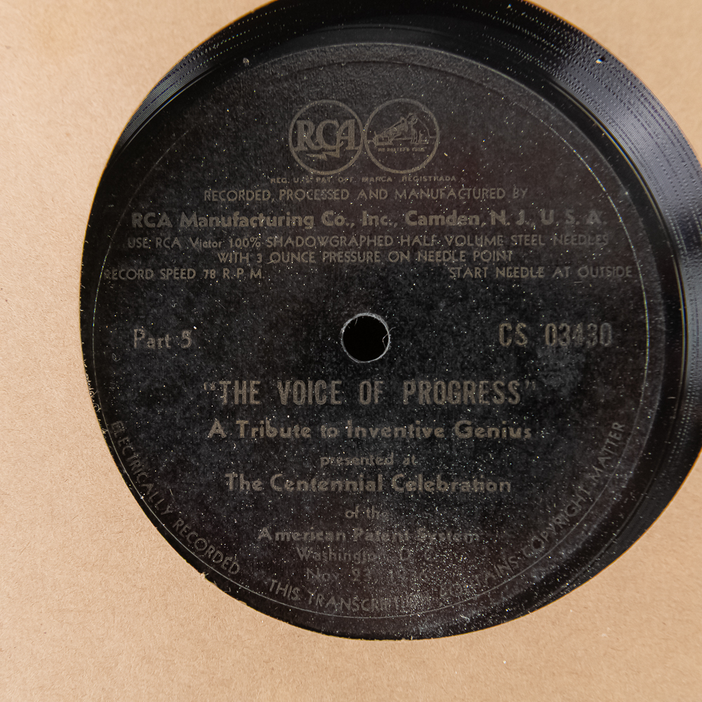 1936 Voice of Progress RCA Record Set