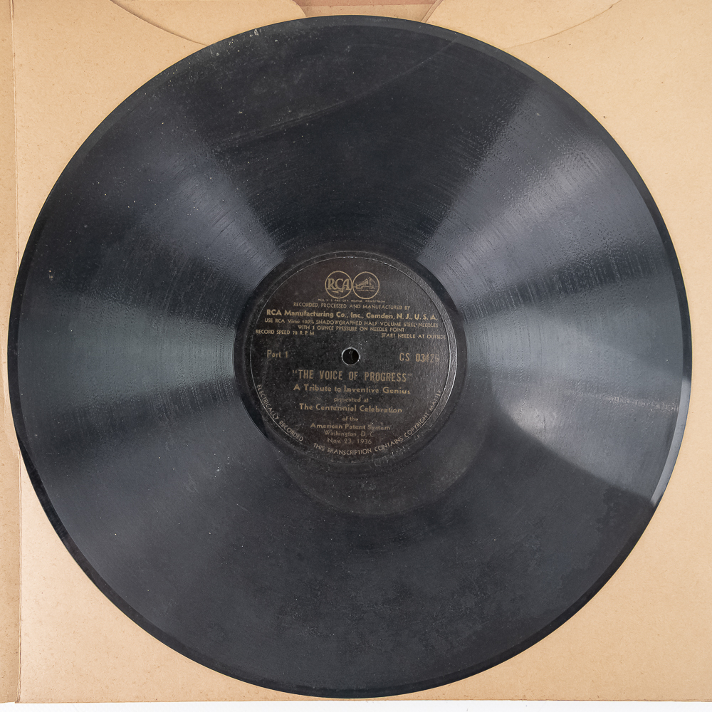 1936 Voice of Progress RCA Record Set